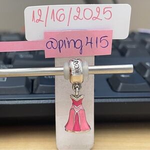 Pandora Disney Aurora dress dangle